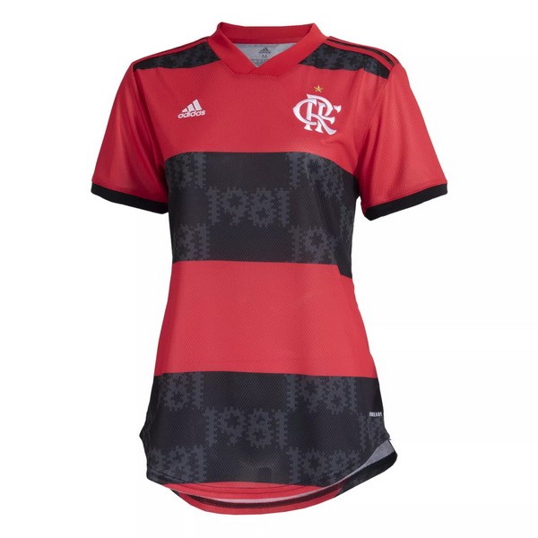 Camiseta Flamengo 1ª Mujer 2021-2022 Rojo Negro